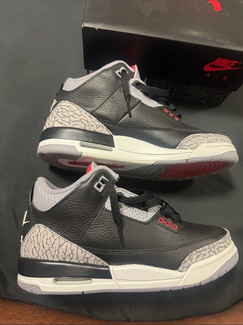 Air Jordan 3 Retro OG GS Black Cement